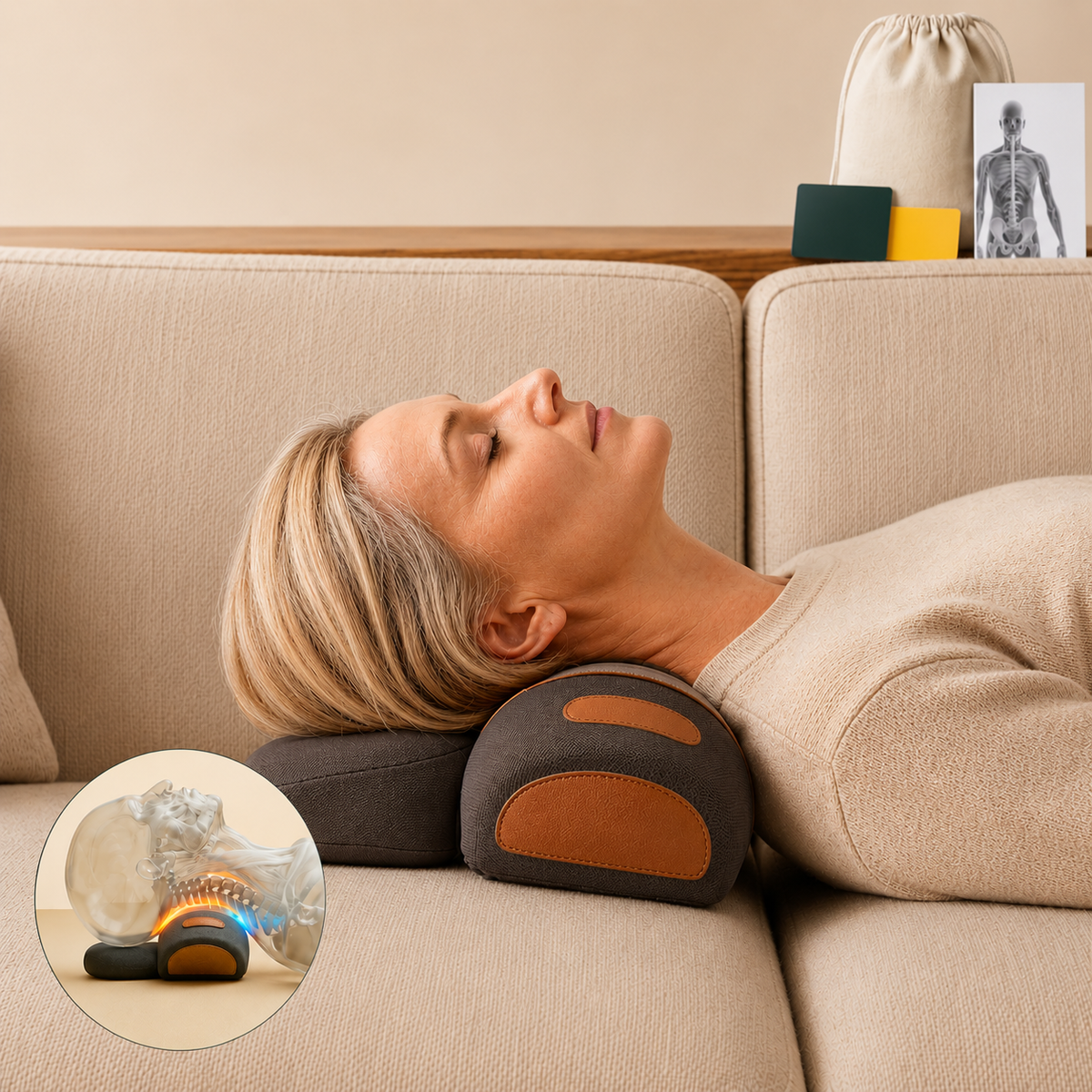 Neck pillow massager by Mahra